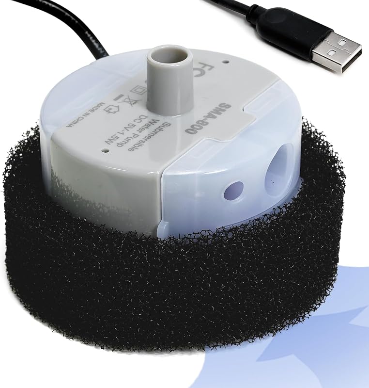 Bomba de Reposição para Fonte de Água de Gatos ONECUTE SMA-800, USB 5 V com Esponja