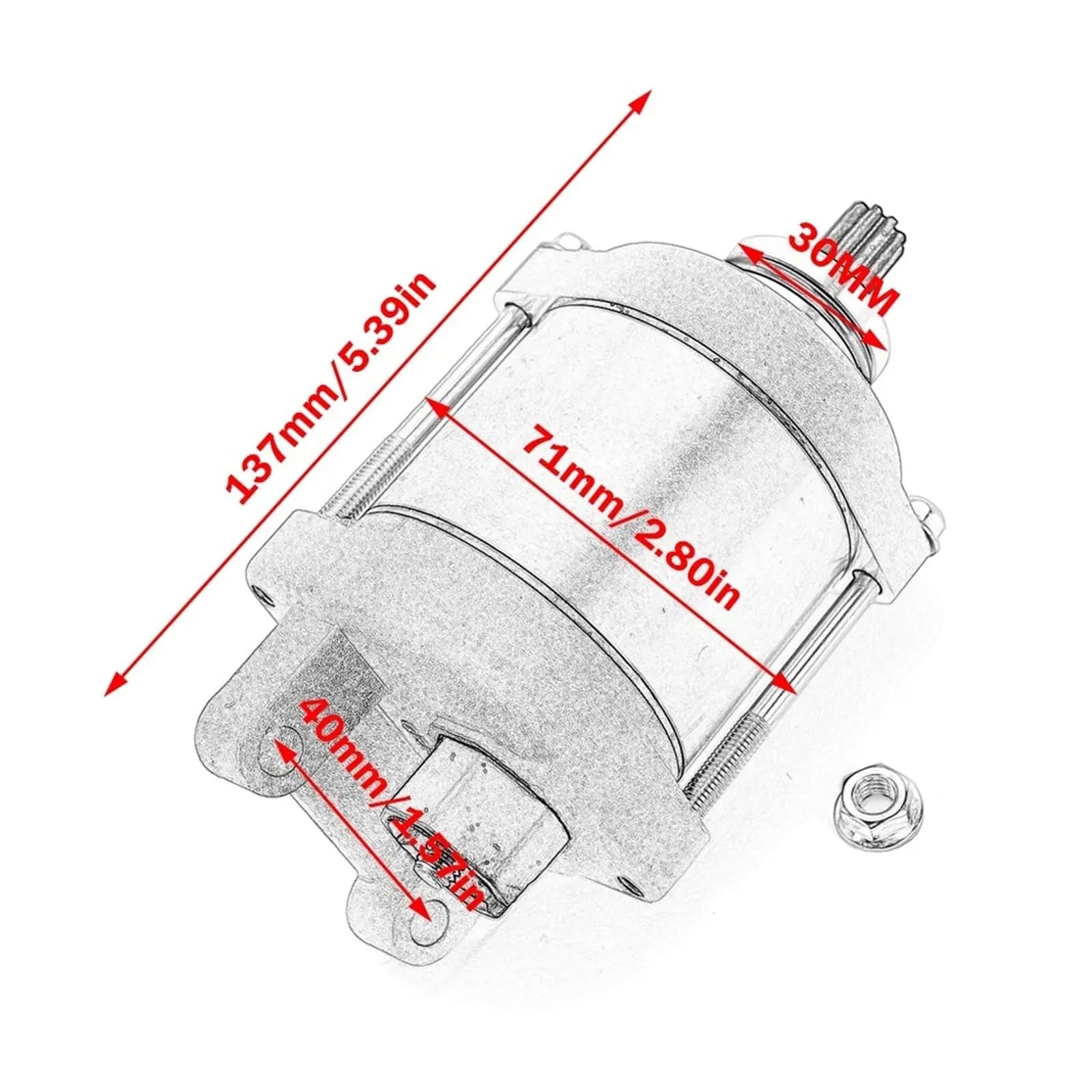 Motorino avviamento 79440001000 Per 450 500cc Per Motore Avviamento Del Motociclo Della Parte Del Motore Per