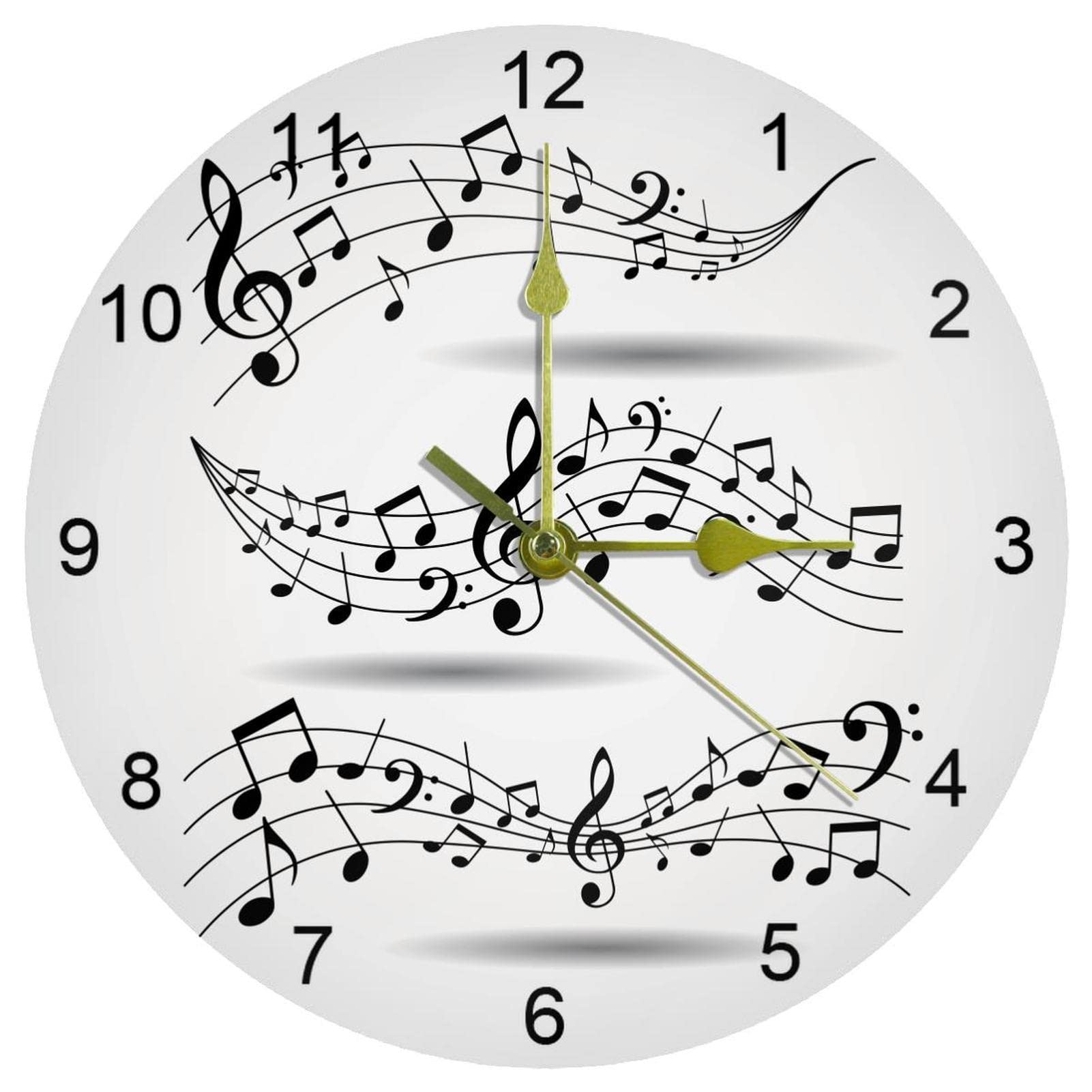 Horloge murale silencieuse sans tic-tac pour retrouver le sommeil avec chiffres arabes