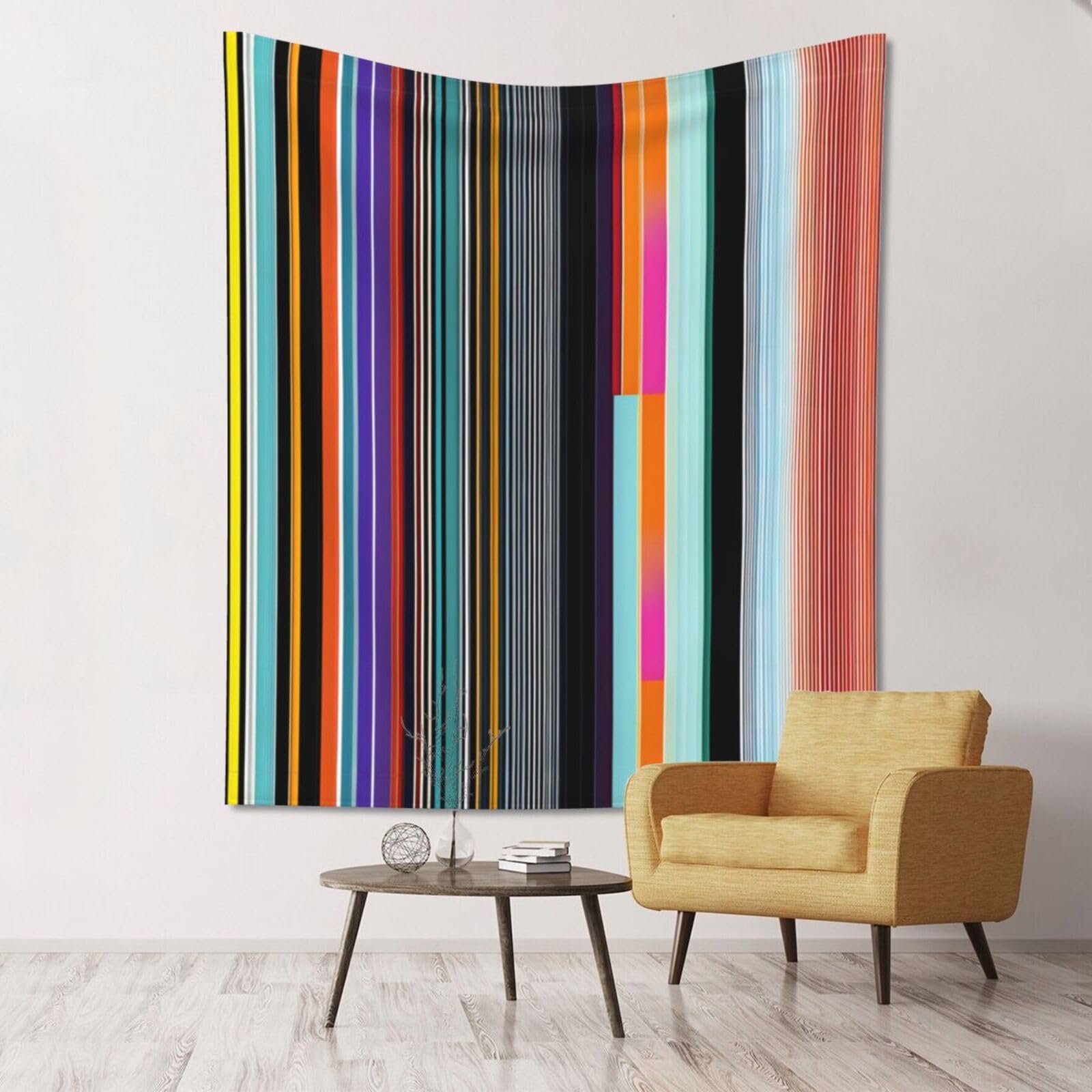 ZZYYDS Floral Wall Decor Tapestry Irregular vertical lines for Living Room Dormitory Home Decor Party Background, 60x51 Inch (Vertical)