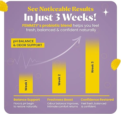 Miniatura 5 de Gomitas probióticas vaginales para mujeres  Apoya el equilibrio del pH, la flora íntima, el olor saludable y la salud intestinal + vitamina C para
