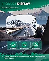 Vista 5 de SCITOO Espejos laterales para Chevy Blazer Suburban 1973-1991 Pickup Truck 1988-1991 Pickup Truck 1988-1991/para GMC Truck lado del conductor