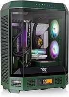 Thermaltake Tower 600 Racing Green Mid-Tower Case: 420mm Radiator, 400mm GPU Support, Hidden Connectors, 2x140mm CT Fans