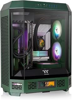 Thermaltake Tower 600 Racing Green Mid-Tower Case: 420mm Radiator, 400mm GPU Support, Hidden Connectors, 2x140mm CT Fans
