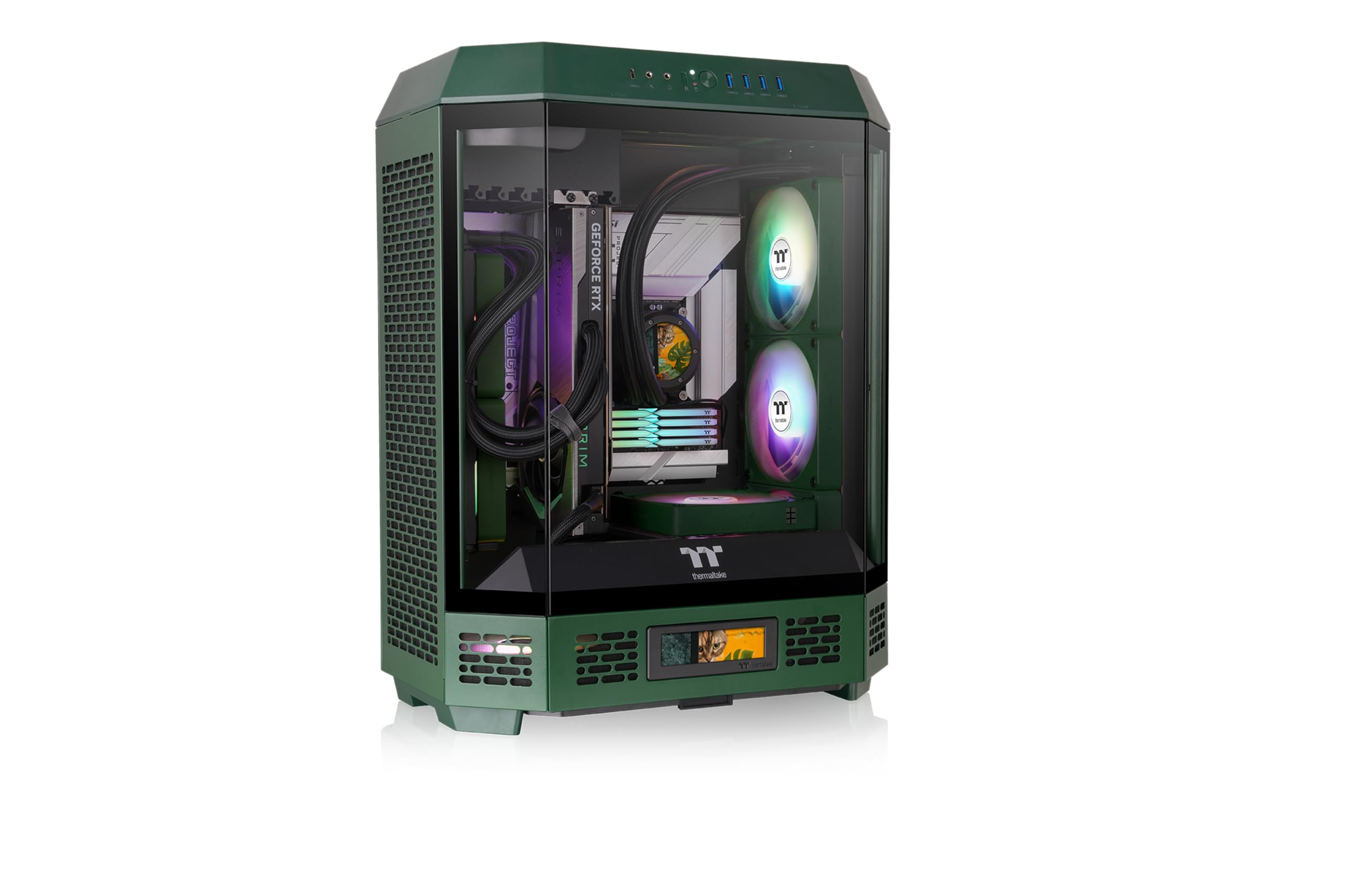 Amazon.com: Thermaltake Tower 600 Racing Green Mid Tower