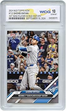 2024 Topps Now Official SHOHEI OHTANI Be 1st 50/50 Player in MLB History Card #722 - Graded GEM Mint 10
