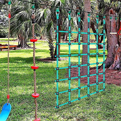 BeneLabel Climbing Cargo Net, Indoor Climbing net, Outdoor Cargo Webbing Net, Military Climbing Cargo Net, 100% Nylon Material Rope Ladder, 49" x 77"