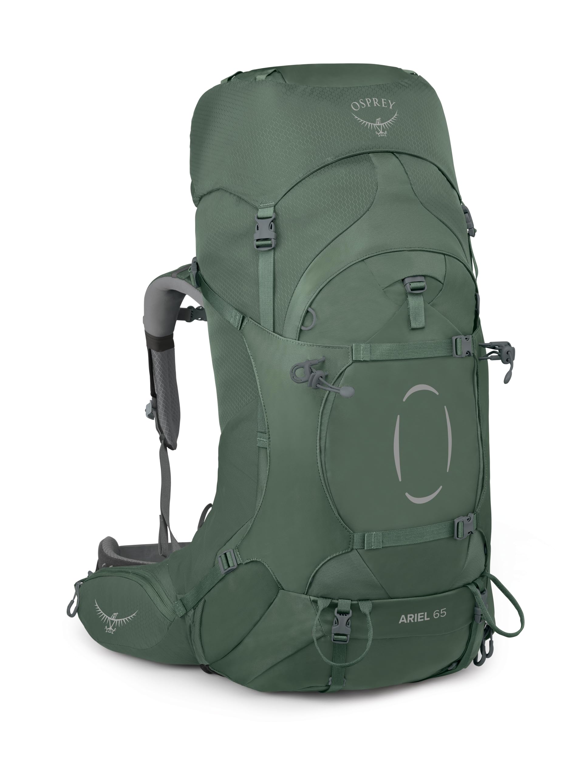 Osprey Ariel 65L Women's Backpacking Backpack, Koseret Green, WXS/S, Extended Fit