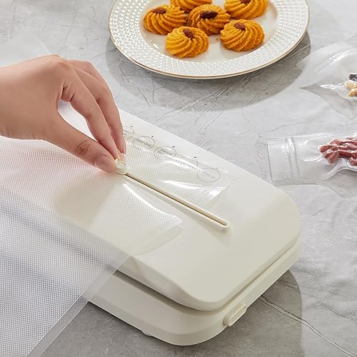 Miniatura 8 de Máquina selladora al vacío, sellador de alimentos completamente automático comercial, potente sistema de sellado con doble sellado térmico, equipado