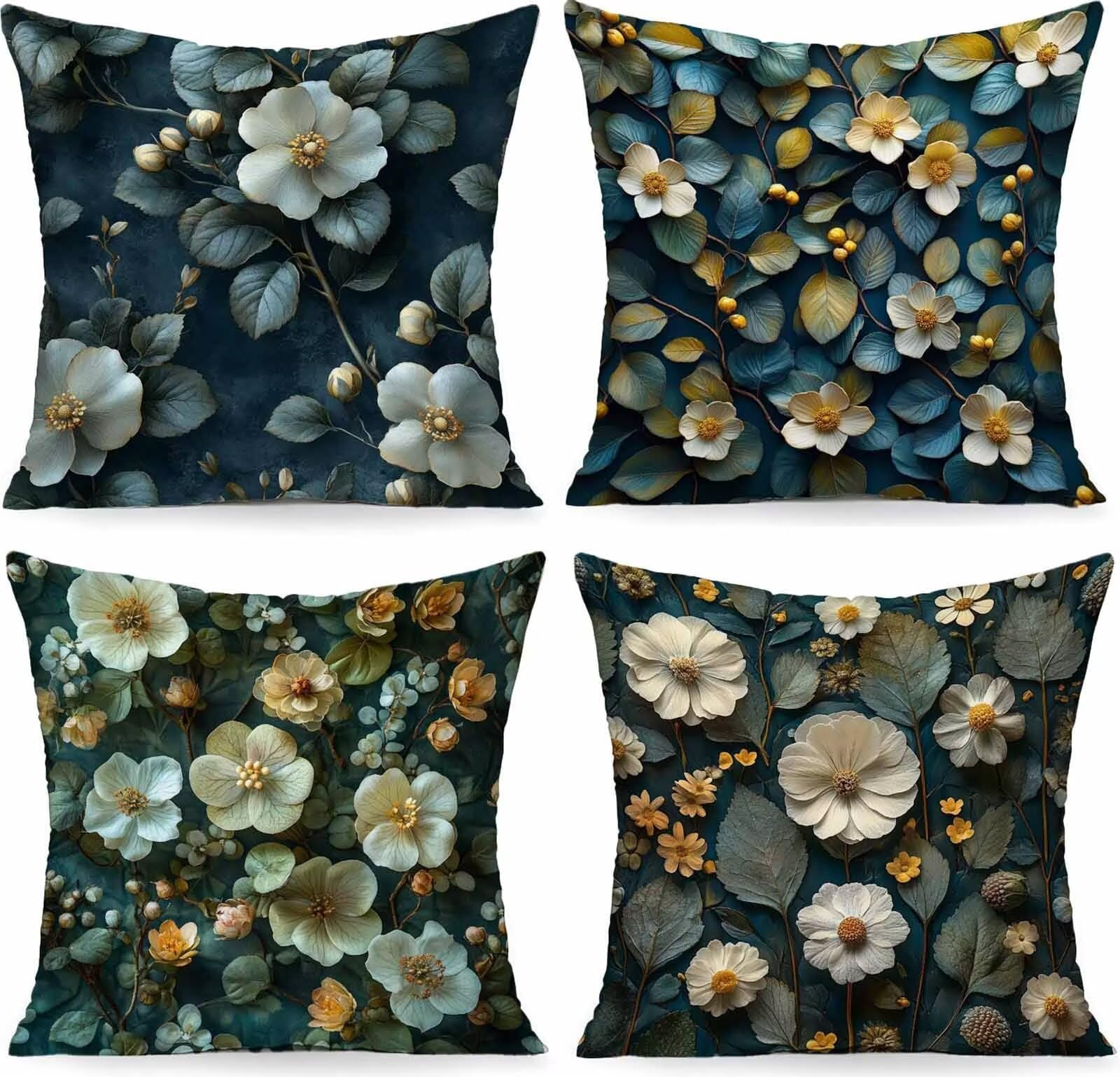 Coussin canapé vert et flore pour sublimer votre salon de jardin
