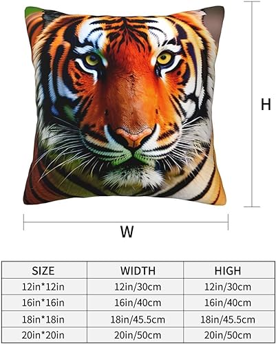 Miniatura 4 de Fundas de almohada decorativas con diseño de rayas de tigre naranja, funda de cojín decorativa para decoración del hogar y sofá
