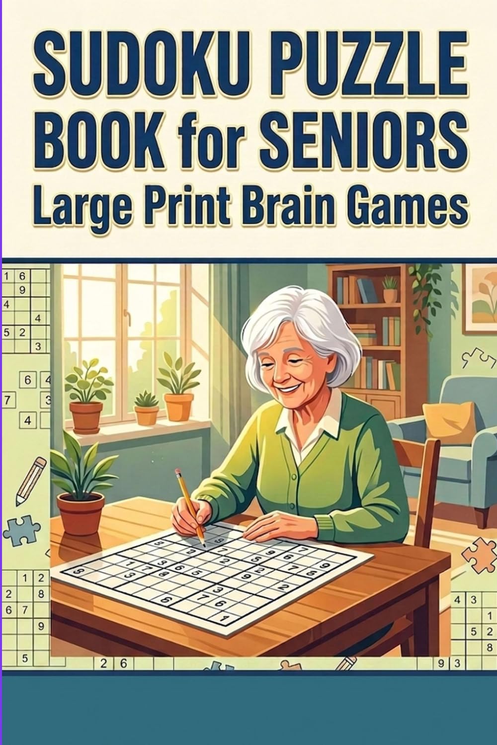 Sudoku Puzzle Book for Seniors: Large Print Brain Games