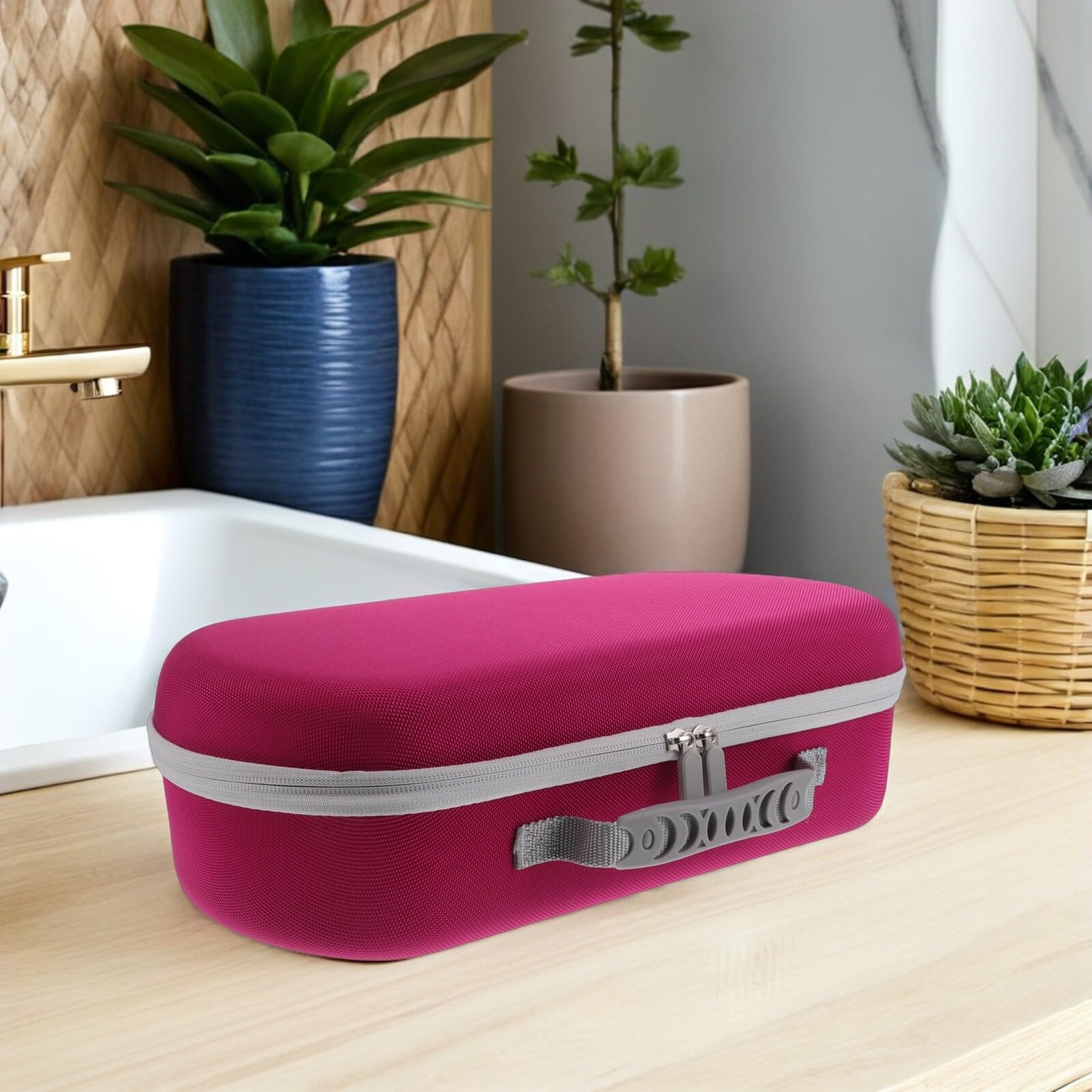 MAGICLULU Tragetasche für Haartrockner Klein mit Zubehörfach für Reisen und Salon Kompatibel mit Dyson Hd17