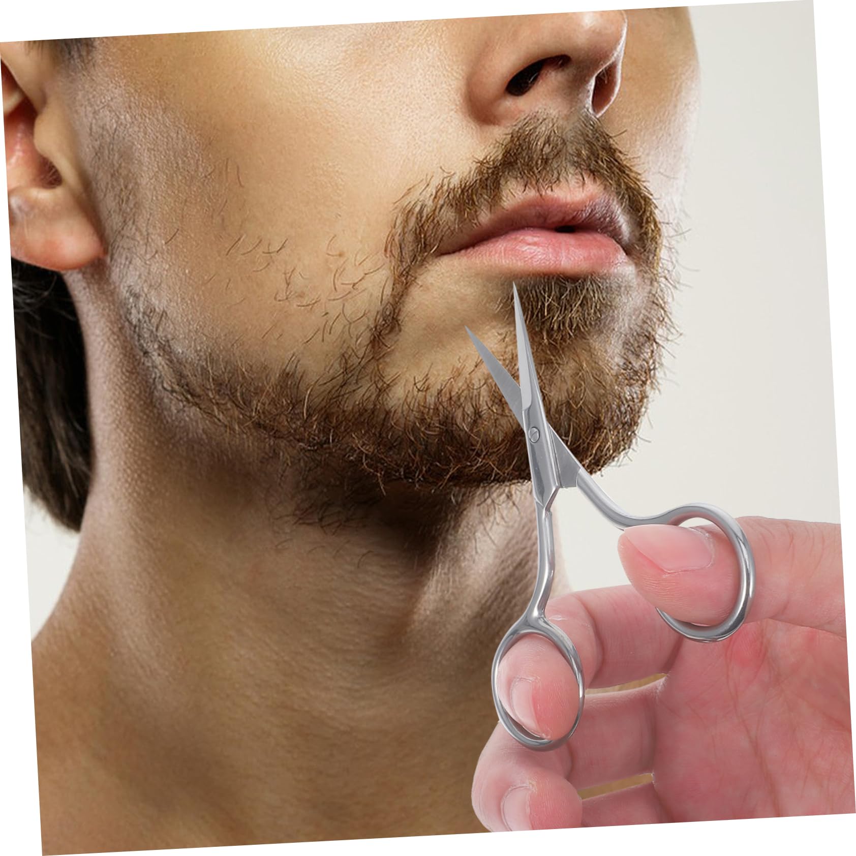 Ipetboom Professional-grade Scissors for Eyebrow Trimming Precision Stainless Steel Tool for Beauty Grooming