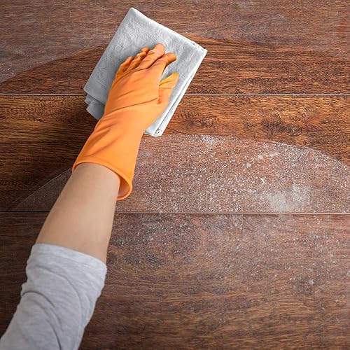 Miniatura 6 de Trapos sin pelusas, 100% algodón para limpieza, material de camiseta de tela suave para hierro fundido, teñido de madera, trapos de polvo, pulido de