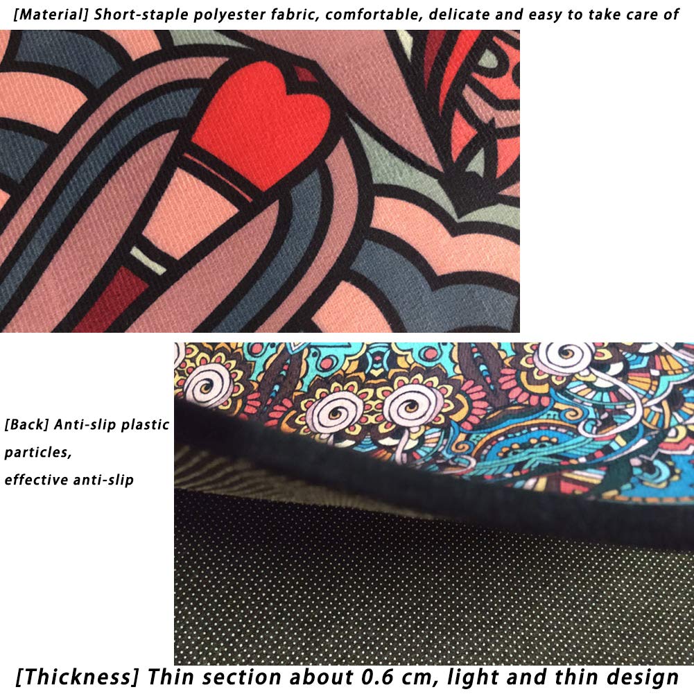 Nowoczesny dywan w stylu etnicznym retro mandala dywan okrągły dywan nordycki balkon stolik kawowy wiszący kosz salon dekoracja mat-in-H średnica 100 cm
