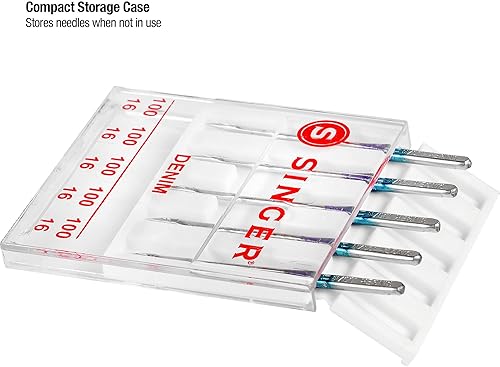 Miniatura 3 de SINGER Agujas para máquina de coser de mezclilla, tamaño 10016-5 unidades