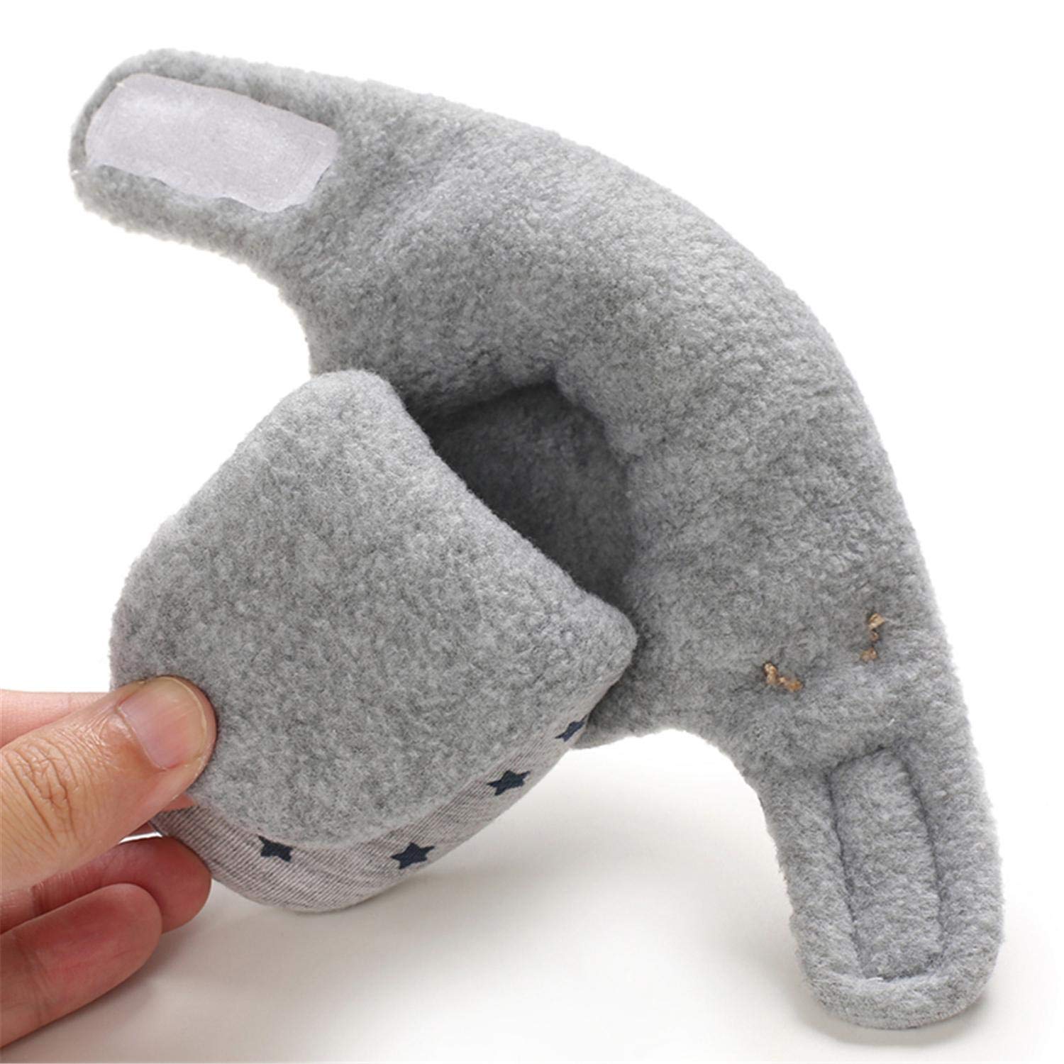 Przytulne polarowe buciki dziecięce z bawełnianą podszewką, antypoślizgowe i miękkie podeszwy buty dla noworodka 0-18 miesięcy skarpety buty unisex kapcie dziecięce zimowe ciepłe buty