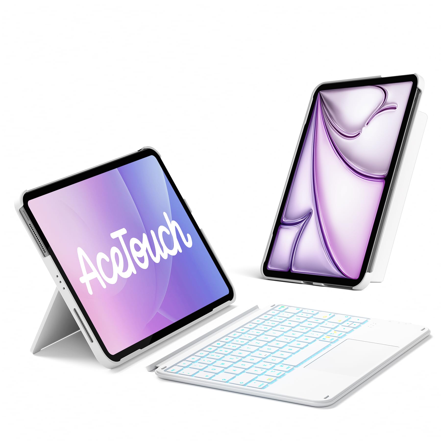 Inateck Hülle mit Tastatur,Ultraleichte Tastatur für iPad 11/10 Gen A16 2025 11 Zoll,iPad Air 11