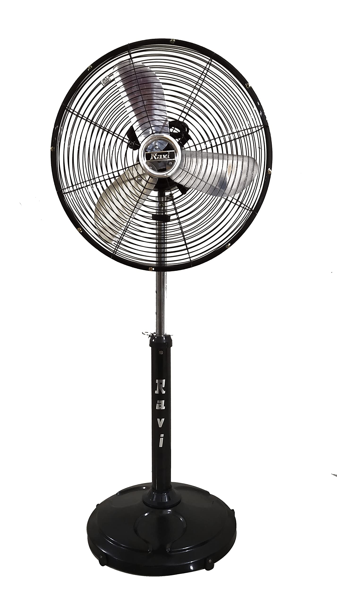 RAVI Ravi Mini Pedestal Eco Hi-Speed Fan 400mm (Speed Regulator), Glossy Black-image-27