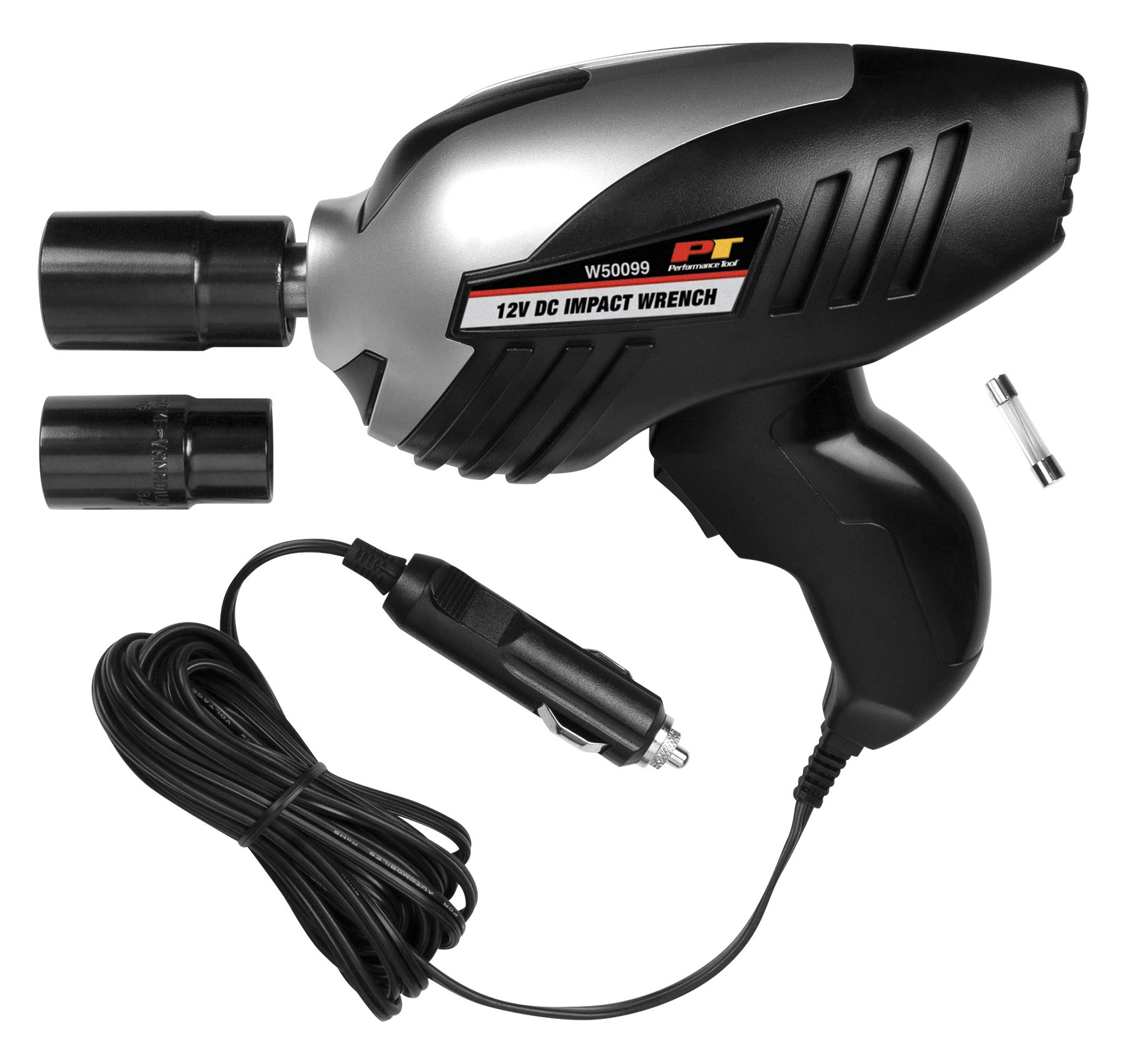 Performance Tool W50099 12v DC 1/2 in. Drive Impact Wrench - High Torque Cordless Electric Power Tool for Auto Repair and Heavy Duty Applications