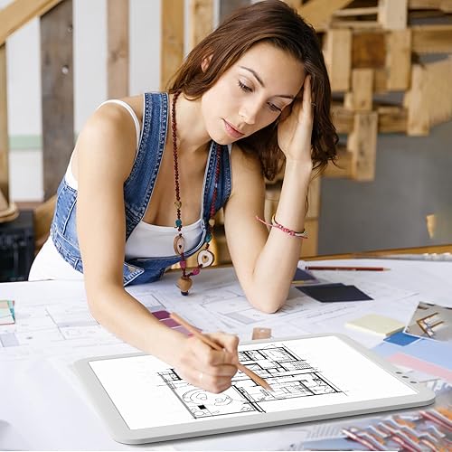 Miniatura 8 de iVAOOZE Caja de luz recargable con batería para trazar, caja de luz inalámbrica A3, tablero de luz para dibujar bocetos HTV, almohadilla de luz