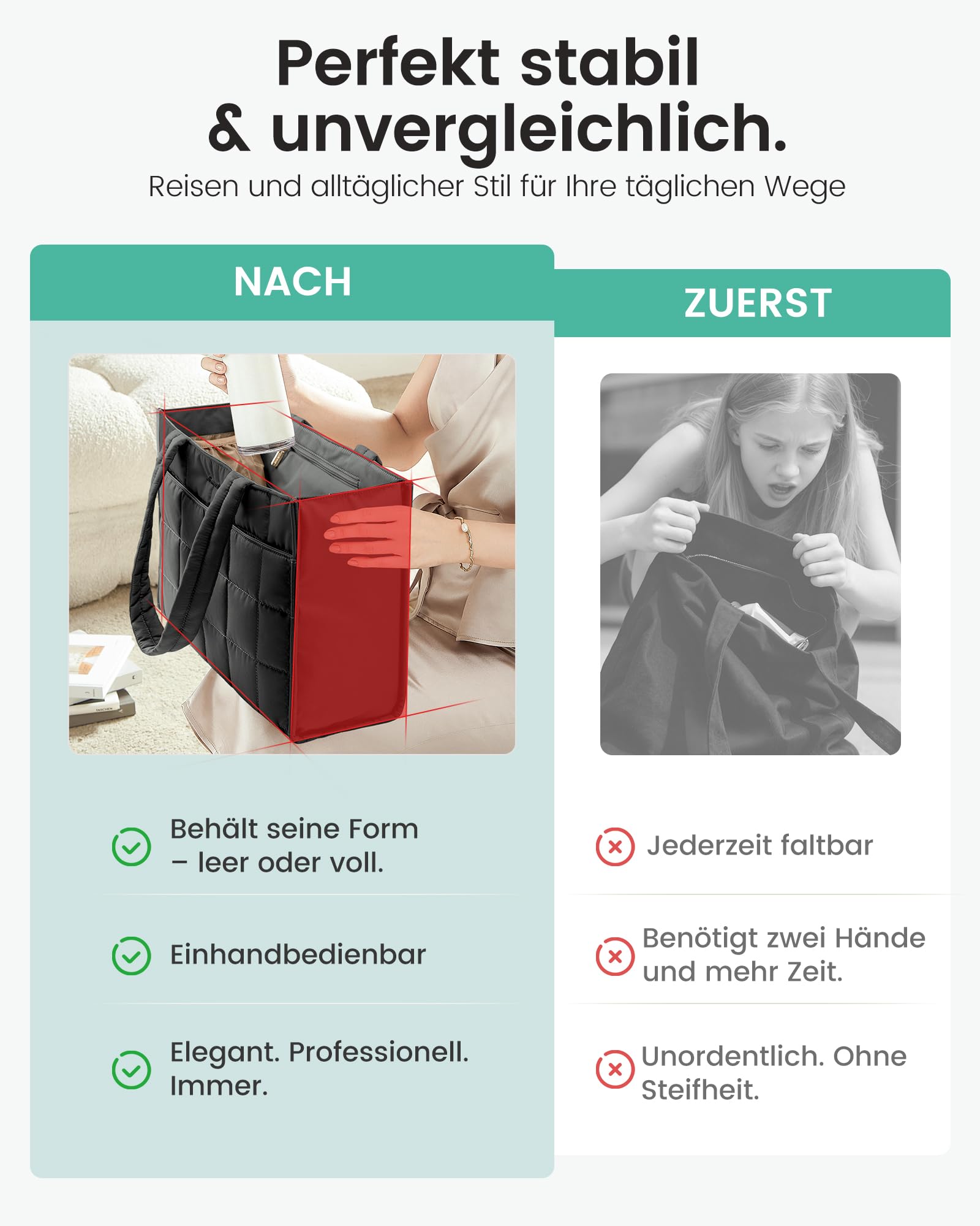 LOVEVOOK Bolso Shopper para Mujer, bolsa de portátil acolchada, maletín de trabajo, bolso tote grande para profesor, universidad, negocios y escuela
