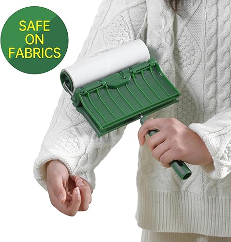 Miniatura 4 de Rodillos grandes para pelusas de pelo de mascotas muebles extra pegajosos removedor de pelo para gatos y perros alfombra de ropa de lavandería 63