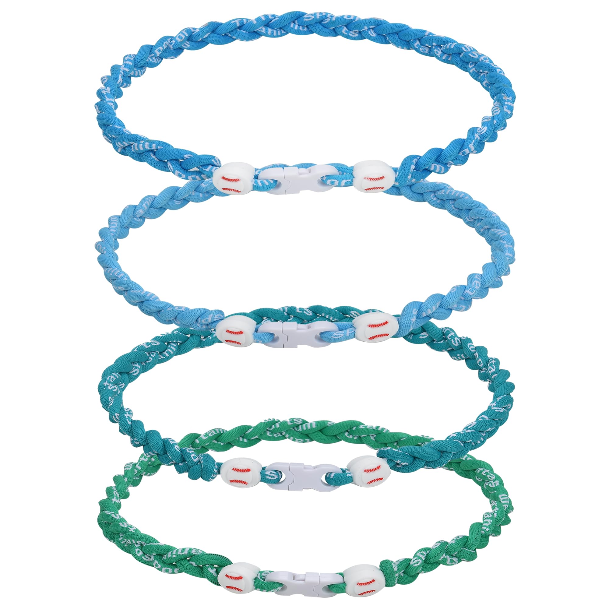 JEANUE 4 Pieces Baseball Necklaces