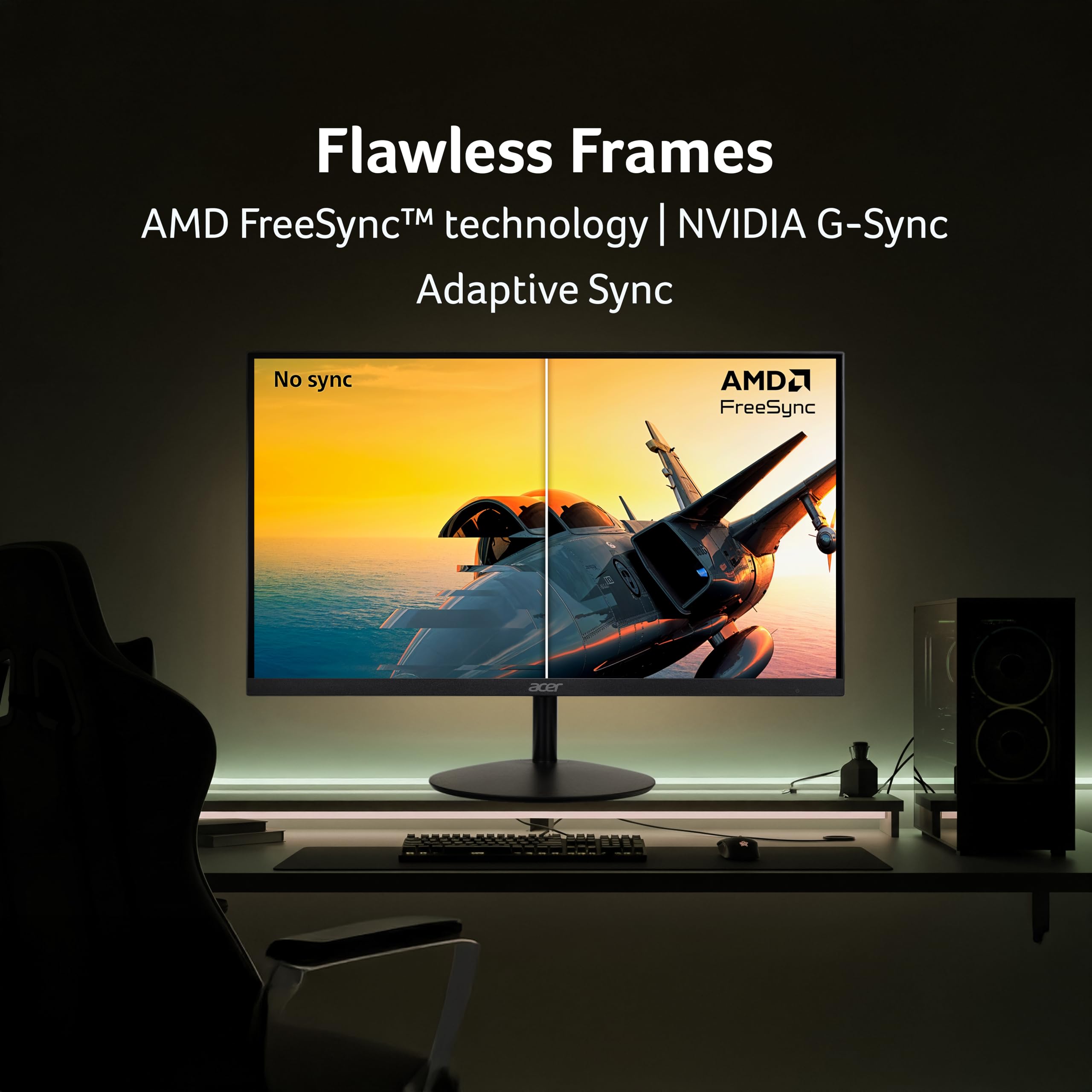 Acer SA272U P1 27 Inch WQHD (2560x1440) IPS Ultra Slim Monitor | 144Hz Refresh Rate | 1ms VRB | HDR10 | AMD FreeSync | HDMI 2.0 + DisplayPort 1.4 | Built-in Dual Speakers | VisionCare | Black — Amazon image 9