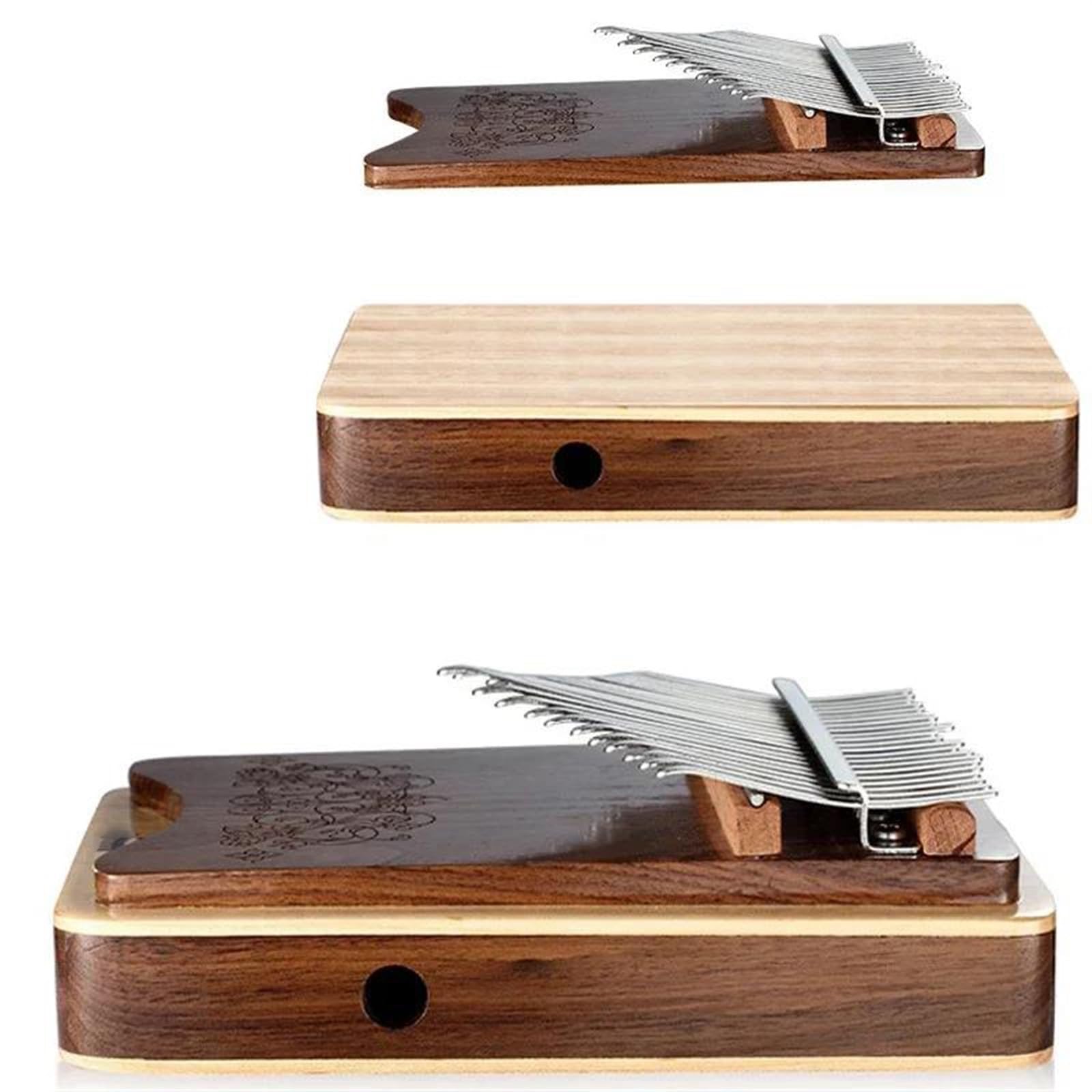Kalimba Set Kalimba 21 Tasti Pianoforte A Pollice In Noce Nero Strumento A Tastiera Kalimba Professionale Con Accessori