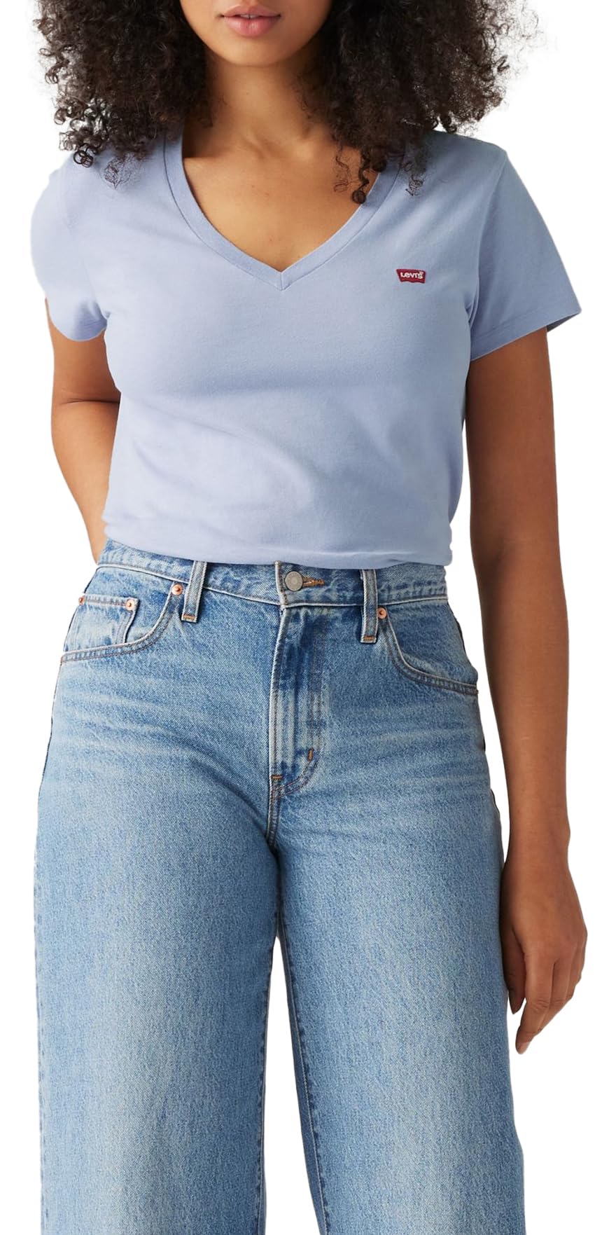 Levi's 2pack Perfect Vneck Tees T-Shirt Femme (Lot de 2)
