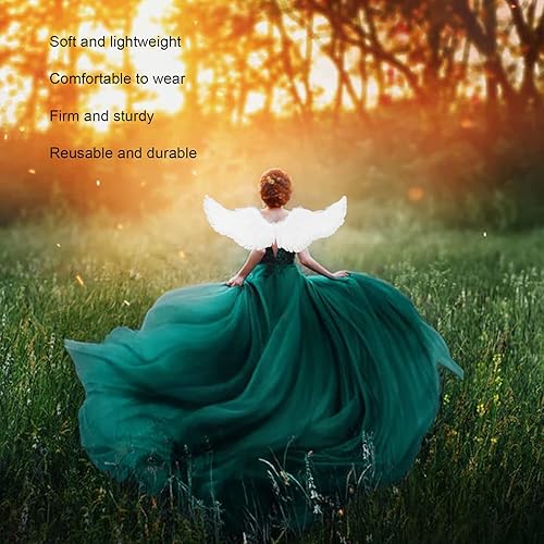 Miniatura 2 de Alas de ángel para niños, alas de plumas de ángel, color blanco, para adultos, Halloween, regalo único de Navidad (S)
