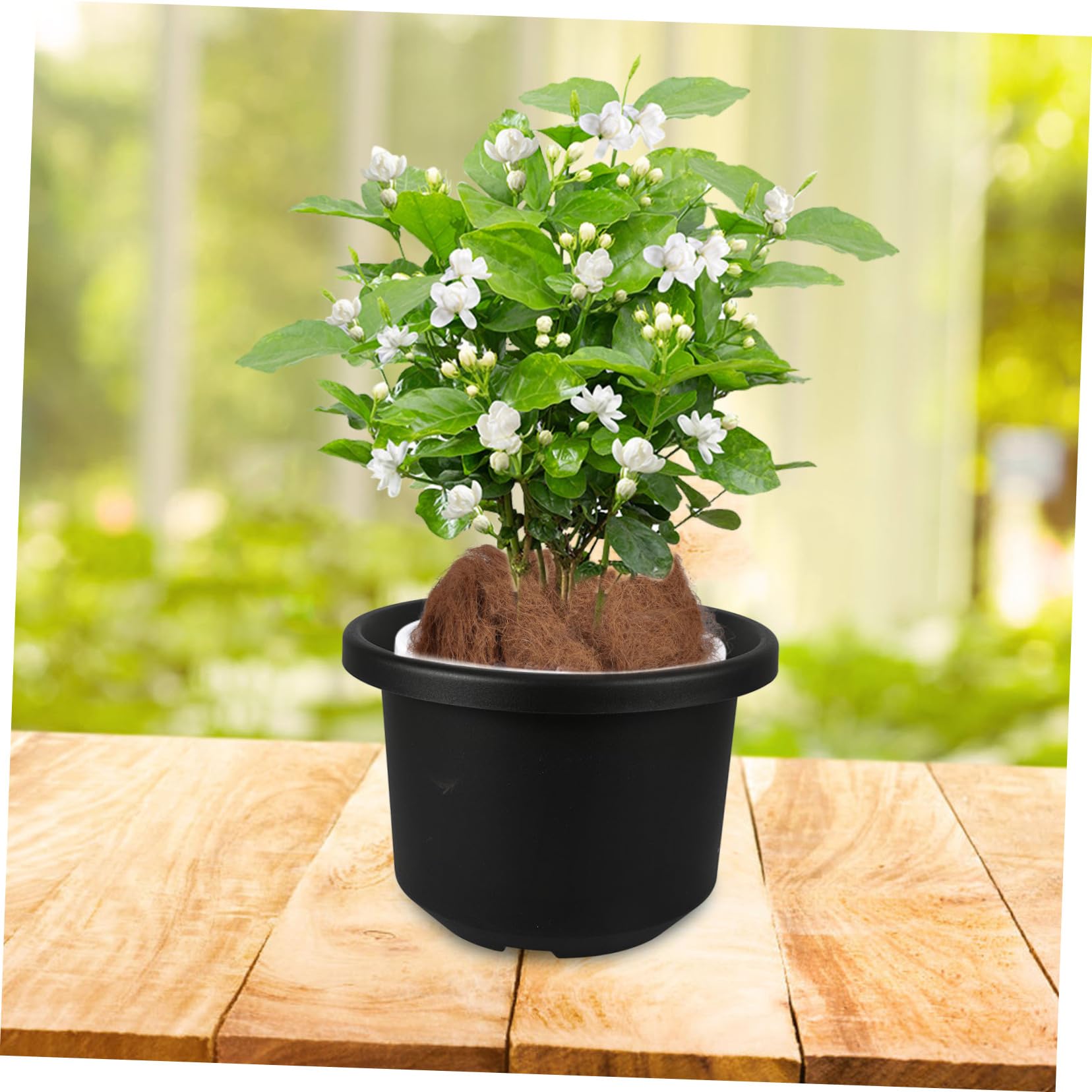 Fibra Vegetal Para Macetas y Mantillo Transpirable Para Jardinería Interior y Exterior, Fibra Plantas 500g, Retención De Humedad y Protección Contra Animales