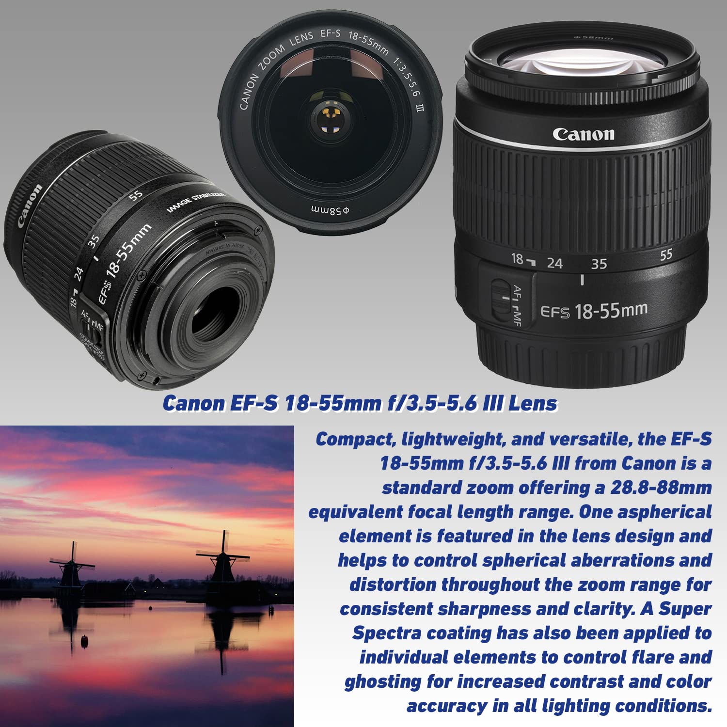 Amazon | Canon EOS 4000D (Rebel T100) デジタル一眼レフカメラ EF-S