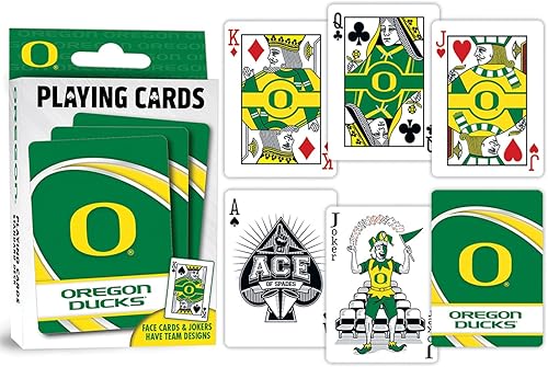 Miniatura 3 de Naipes de los patos de Oregon de la NCAA, 2.5" x 3.5"
