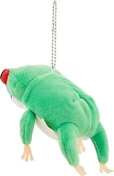 Shinada Global Mochi Series MOKR-0088G Mochi Frog, Plushie, Stuffed Animal, 2.8 x 2 x 5.5 inches 7 x 5 x 14 cm, Mini, Green