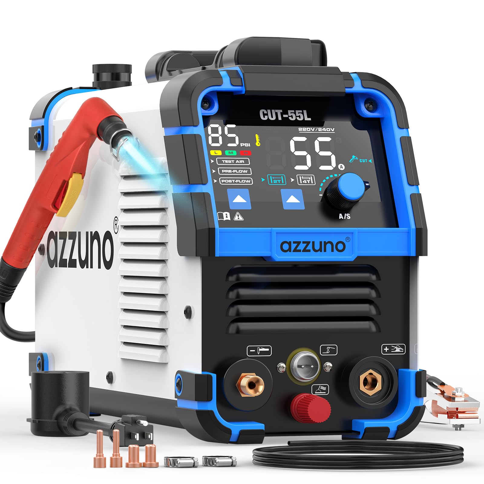 plasma  Amazon.com: AZZUNO Plasma Cutter 55A, Non-Touch Pilot Arc, 110V