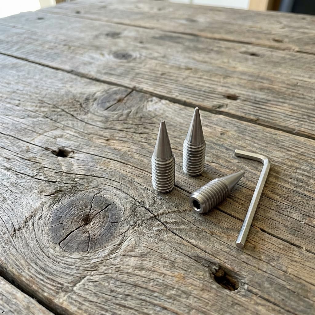 PrecisionGeek M10 L-35 Acciaio Inossidabile Spike Cono absorber altoparlanti vite Presa esagonale 4pz