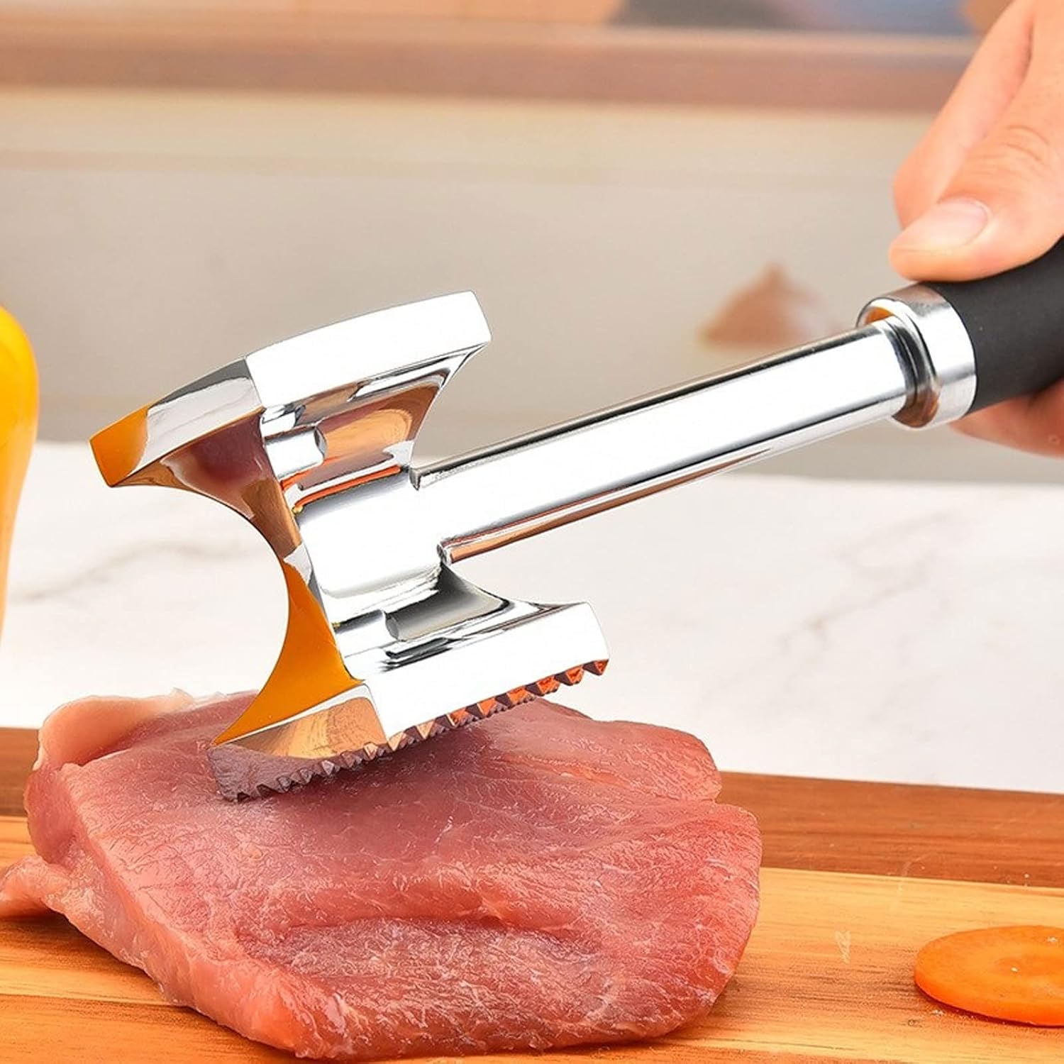 Food Hammer Kitchen Tender Loose Meat Stainless Steel Hammer Steak Professional Meat Hammer Tenderizer Cooking Tools Kitchenware