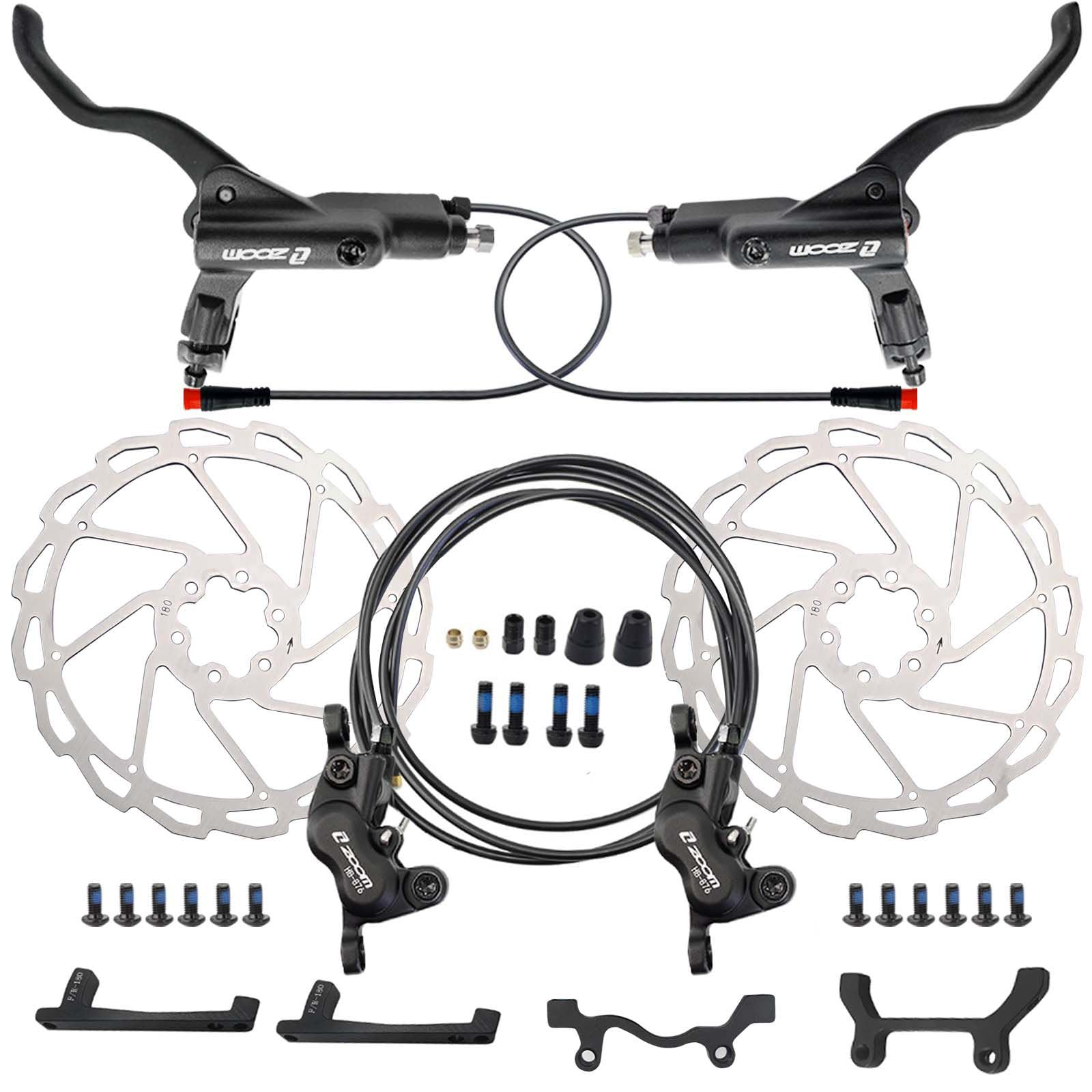 Amazon.com: HAIKS Zoom HB876E Hydraulic Disc Brakes Set 4-Pistons