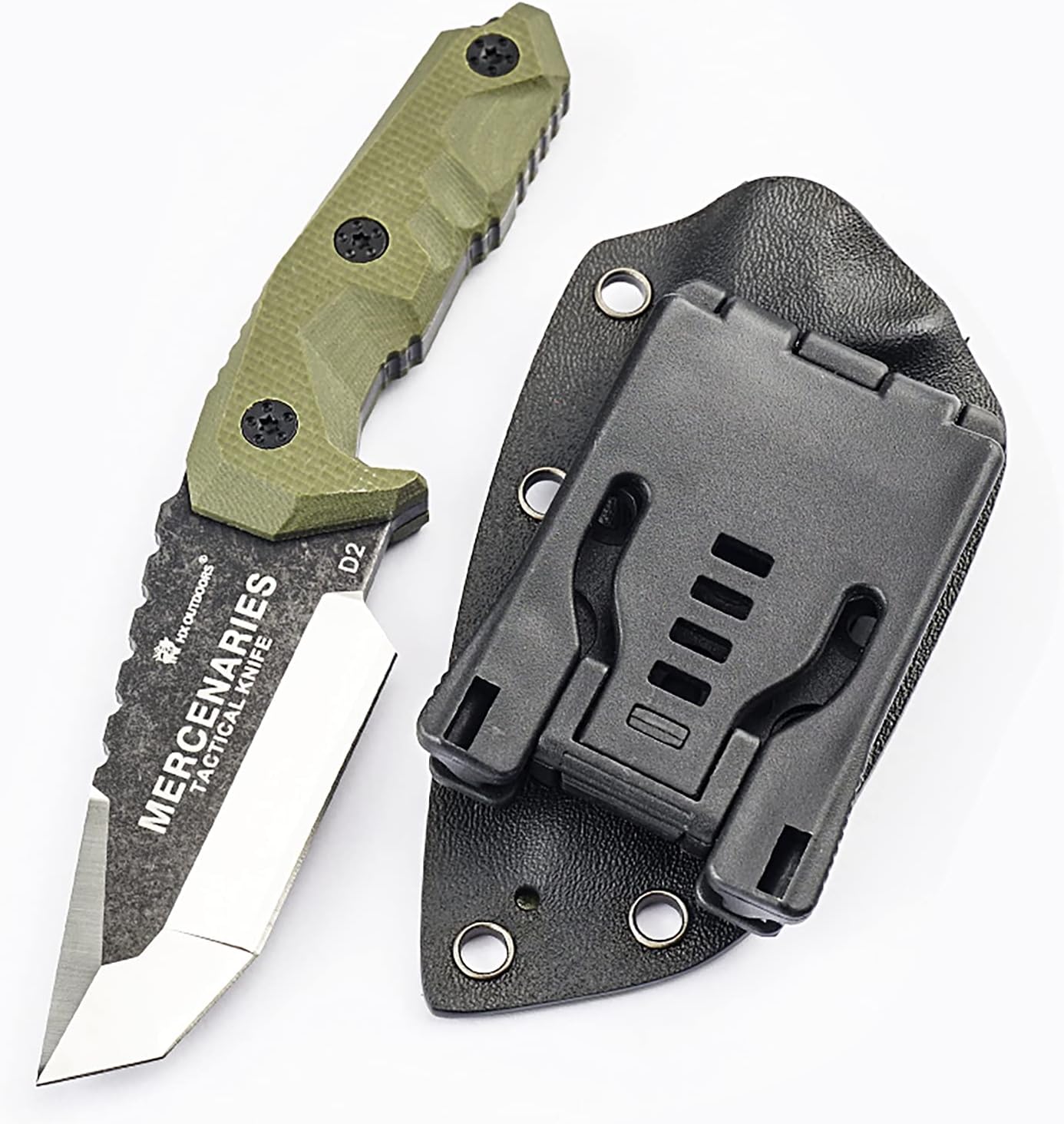 Small Fixed Blade Knife with sheath-mini mercenary camping knife, designed for camping, survival, hunting, jungle exploration, gift collection(6.85 Inches)