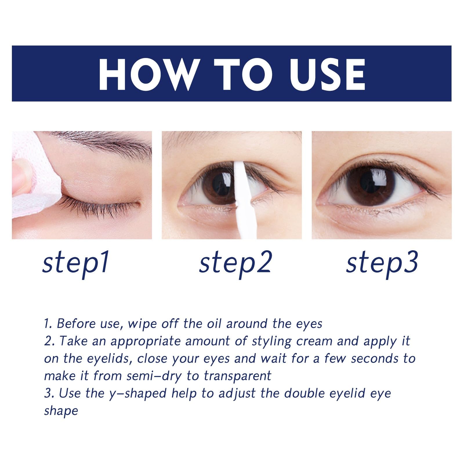 Eyelid Lifter Shaping Cream 5ml Instant Lift for Droopy Loose Hooded Eyelids, Long Lasting Reshaping Double Eyelid Cream, Waterproof & Natural Invisible Lid Styling Gel