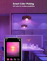 Vista 7 de Govee Bombillas LED inteligentes, bombillas de cambio de color WiFi y Bluetooth, sincronización de música, 16 millones de colores RGBWW, bombillas