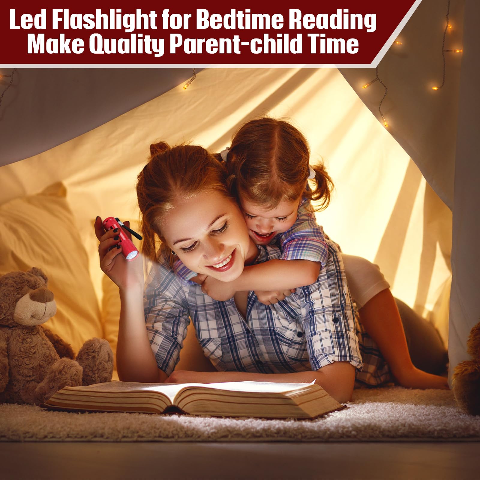 VIHOSE 32 mini linternas a granel, luz de flash de mano de aluminio brillante con cordón, pequeñas linternas LED para niños, lectura nocturna, emergencia, camping, senderismo, baterías no incluidas