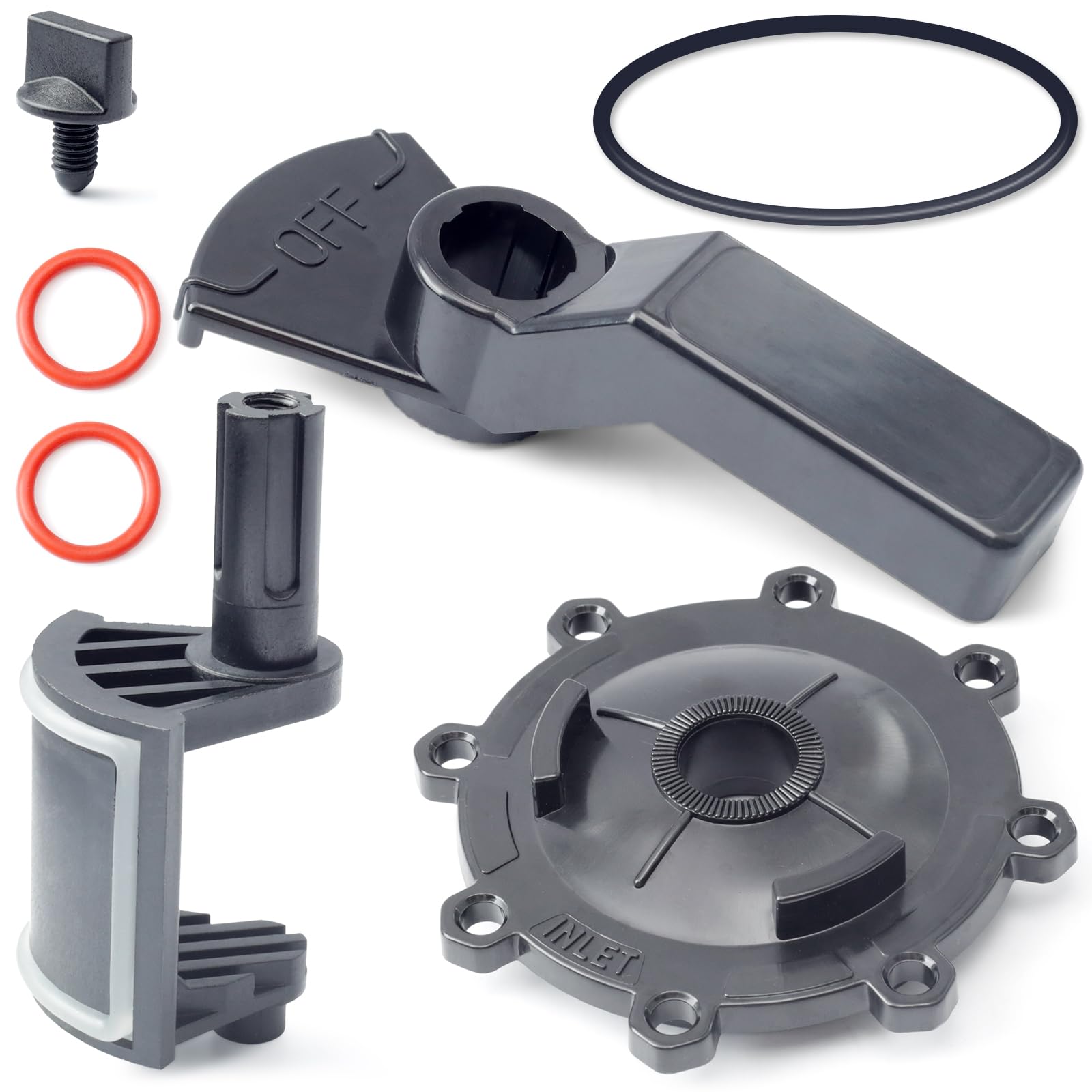2-Port/3-Port Pool Valve Rebuild Complete Kit OUTDOOR LIVING Replacement for Jandy 2-way/3-way 4715 4716 4717 4724 for Gray Valves with Diverter 4720