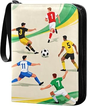 album card card album holder with double sided removable sleeves for game, baseball cards collection 2026 World Cup Soccer Ball