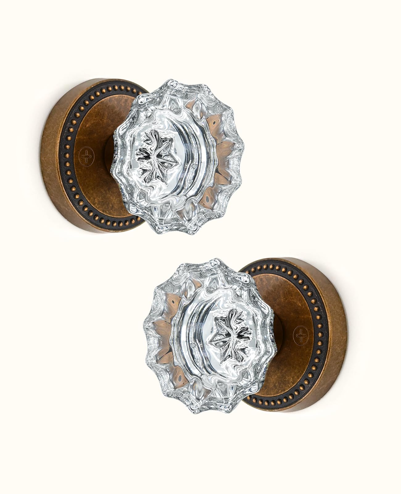 Champagne Bronze Privacy Door Knobs - 6 Pack -9