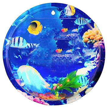 Emily Pets Fish Wall Aquarium for Home Wall Mount Plant Acrylic Transparent Bowl Fish Tank Aquarium Hanging Vase Wall Aquarium Plant Pot Home Decoration