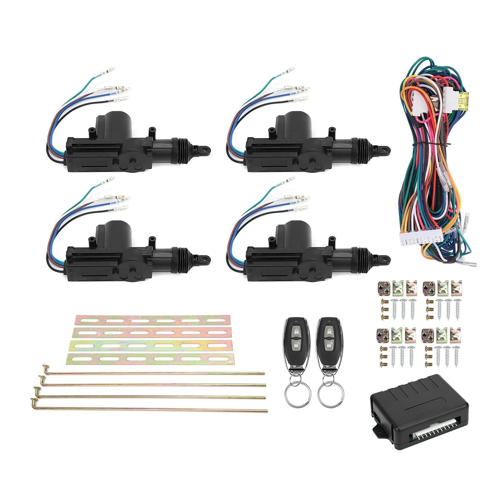 Zentralverriegelung Satz mit Fernbedienung, Keyless Entry System 12V LED Anzeige 2 Controller